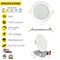 Nuwatt 6 Inch Ultra Thin LED Recessed Lighting 5CCT 2700K/3000K/3500K/4000K/5000K ETL Wafer Lights 12 PK NW-P-DL-6-15W-5CT-WH-12P - alternate 6